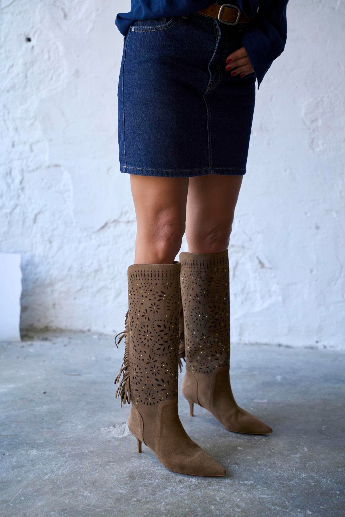 Brien - Kožne Ženske Čizme