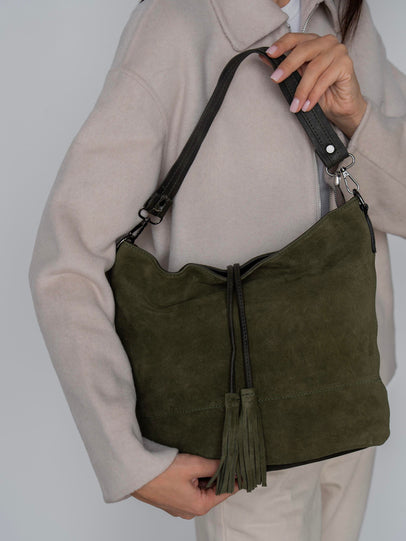 2371- Ženska Torba Od Prave Brušene Kože