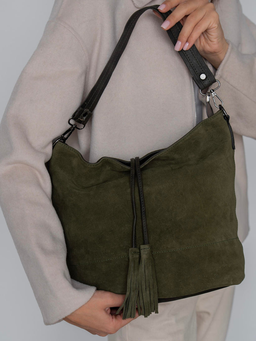 2371- Ženska Torba Od Prave Brušene Kože