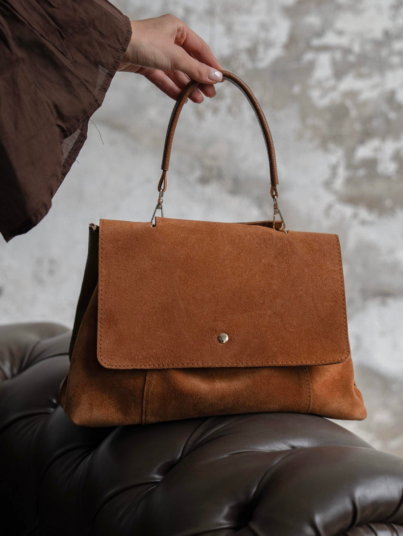 2855 - Ženska Torba Od Prave Brušene Kože