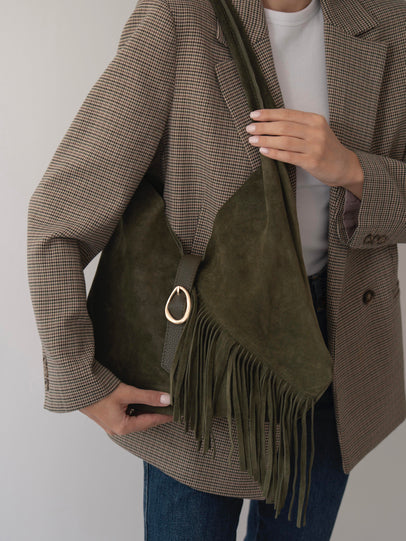 362 - Ženska Torba Od Prave Brušene Kože