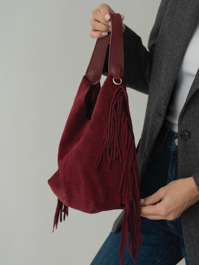 487 - Ženska Torba Od Prave Brušene Kože