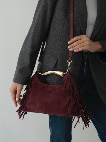 488 - Ženska Torba Od Prave Brušene Kože