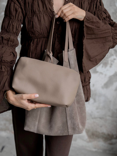 6414 - Ženska Torba Od Prave Brušene Kože