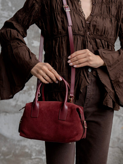 467- Ženska Torba Od Prave Brušene Kože