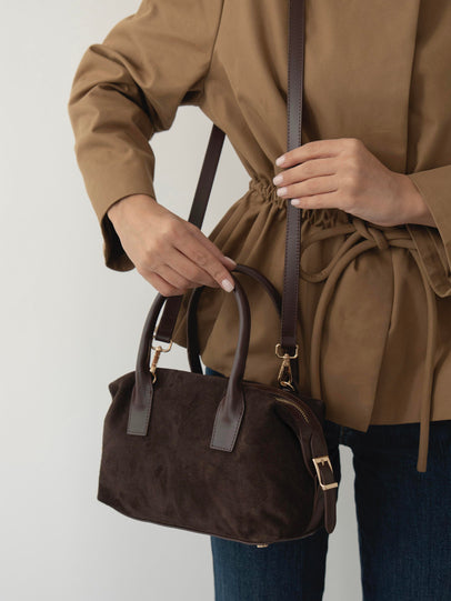 467- Ženska Torba Od Prave Brušene Kože