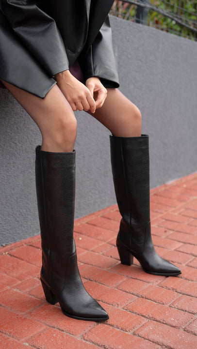 Aniela - Kožne Ženske Čizme