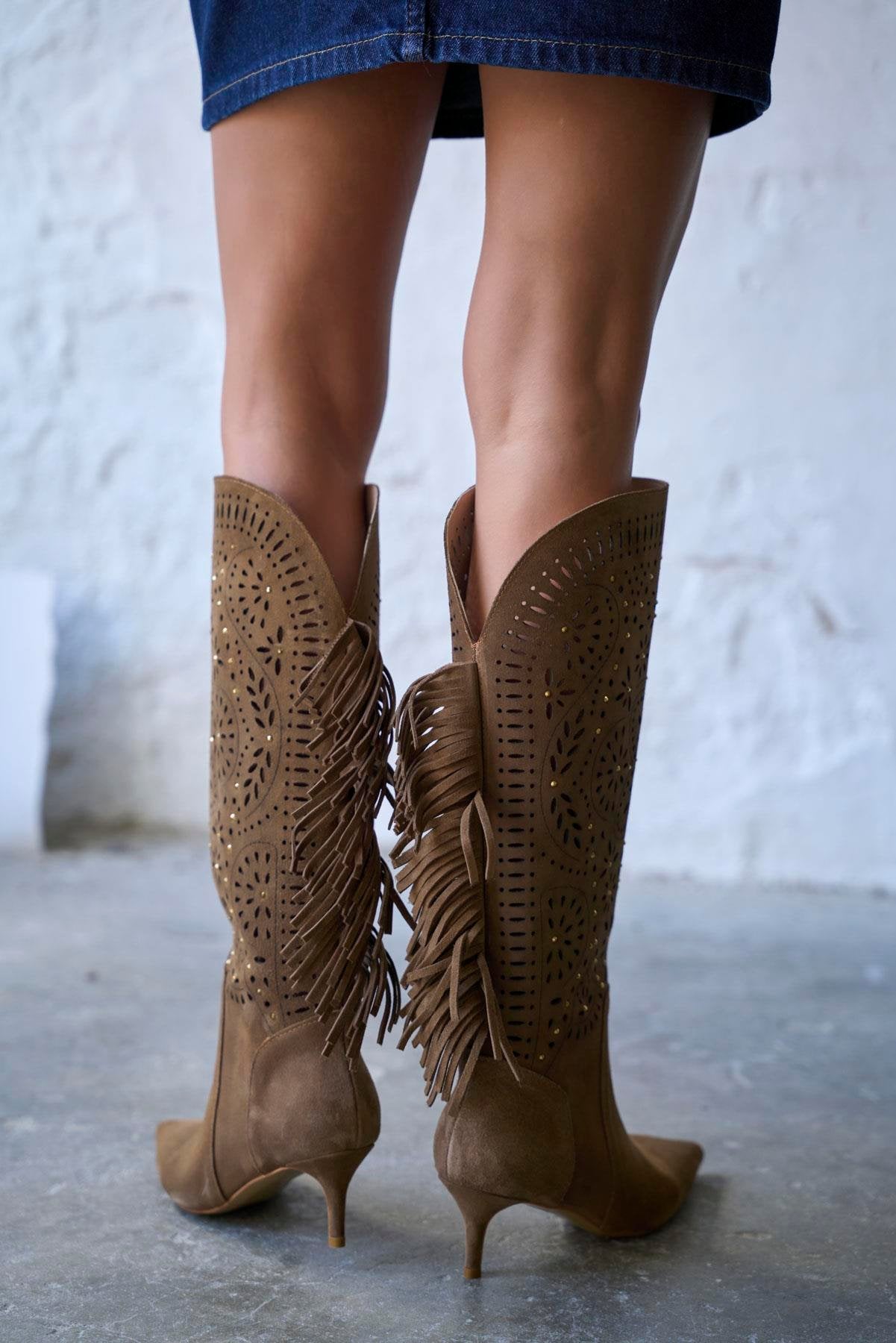 Brien - Kožne Ženske Čizme