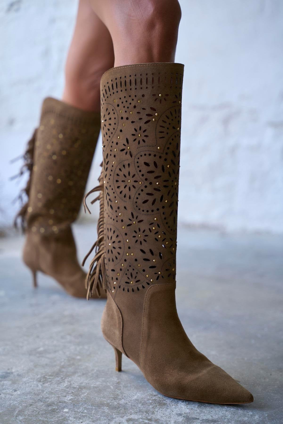 Brien - Kožne Ženske Čizme