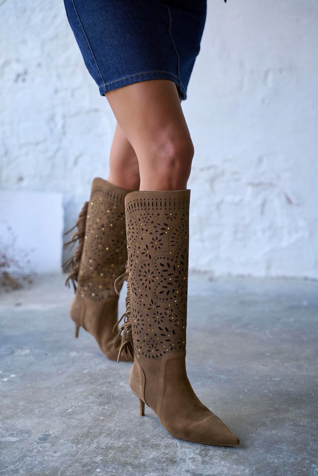 Brien - Kožne Ženske Čizme