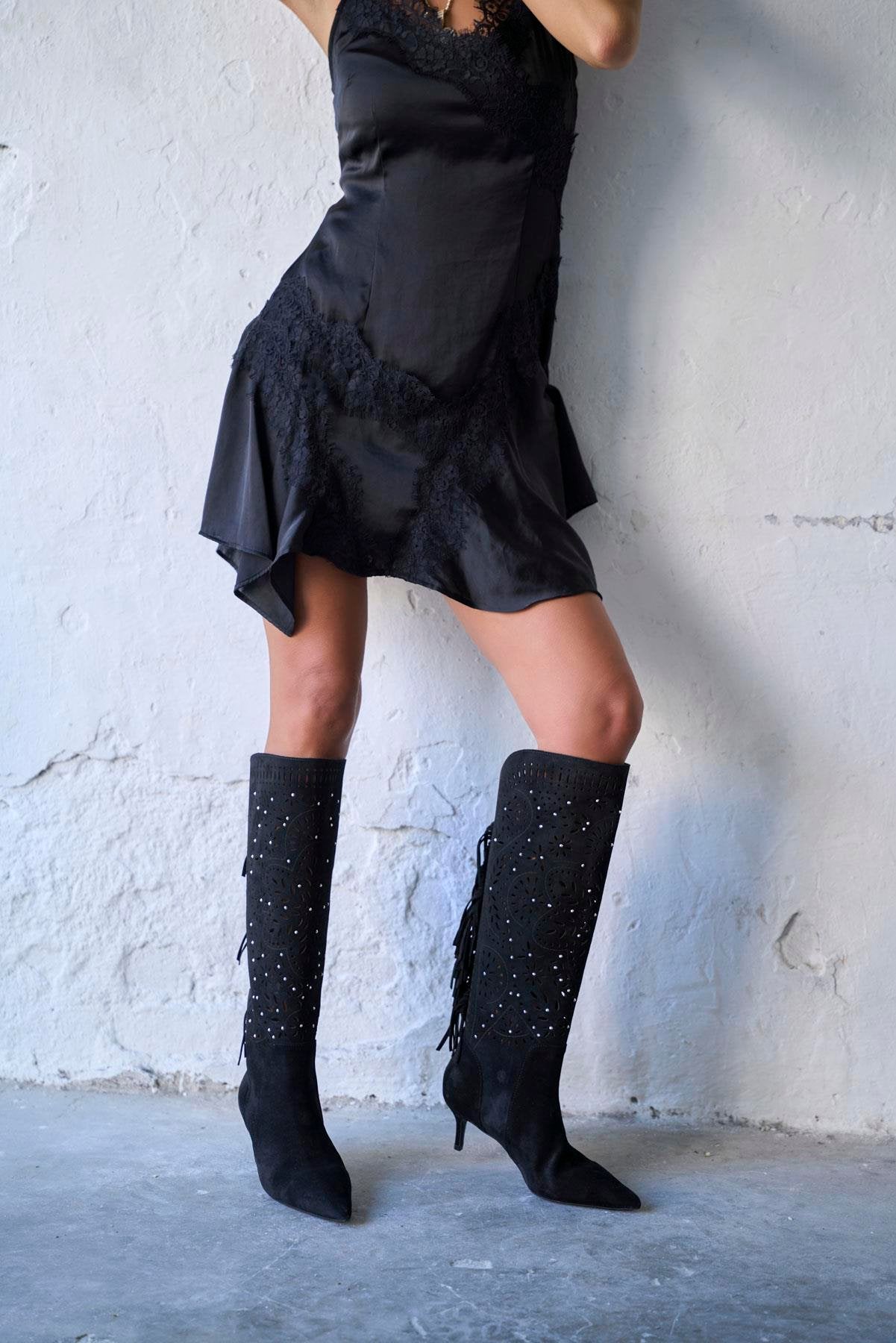 Brien - Kožne Ženske Čizme