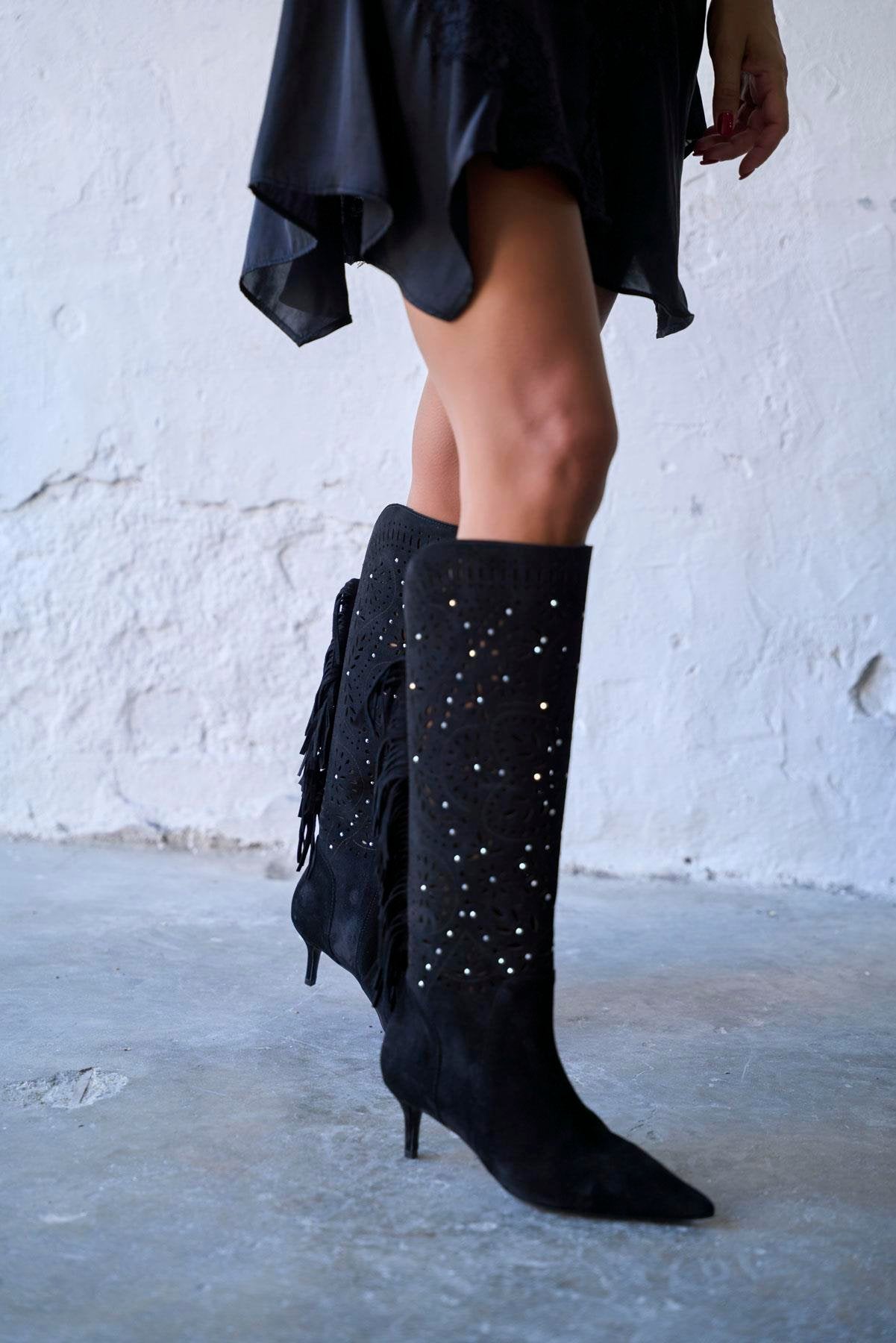 Brien - Kožne Ženske Čizme