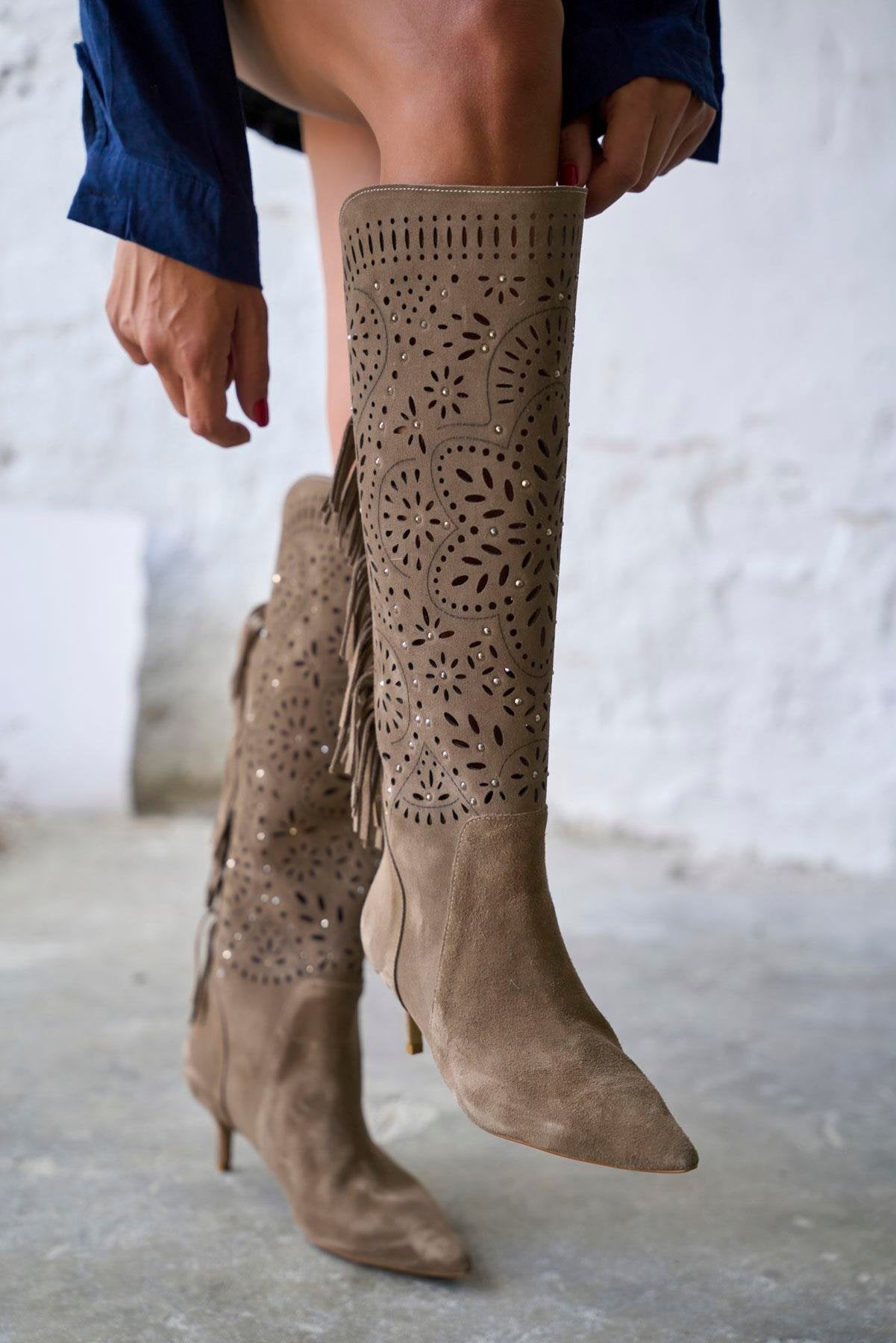 Brien - Kožne Ženske Čizme