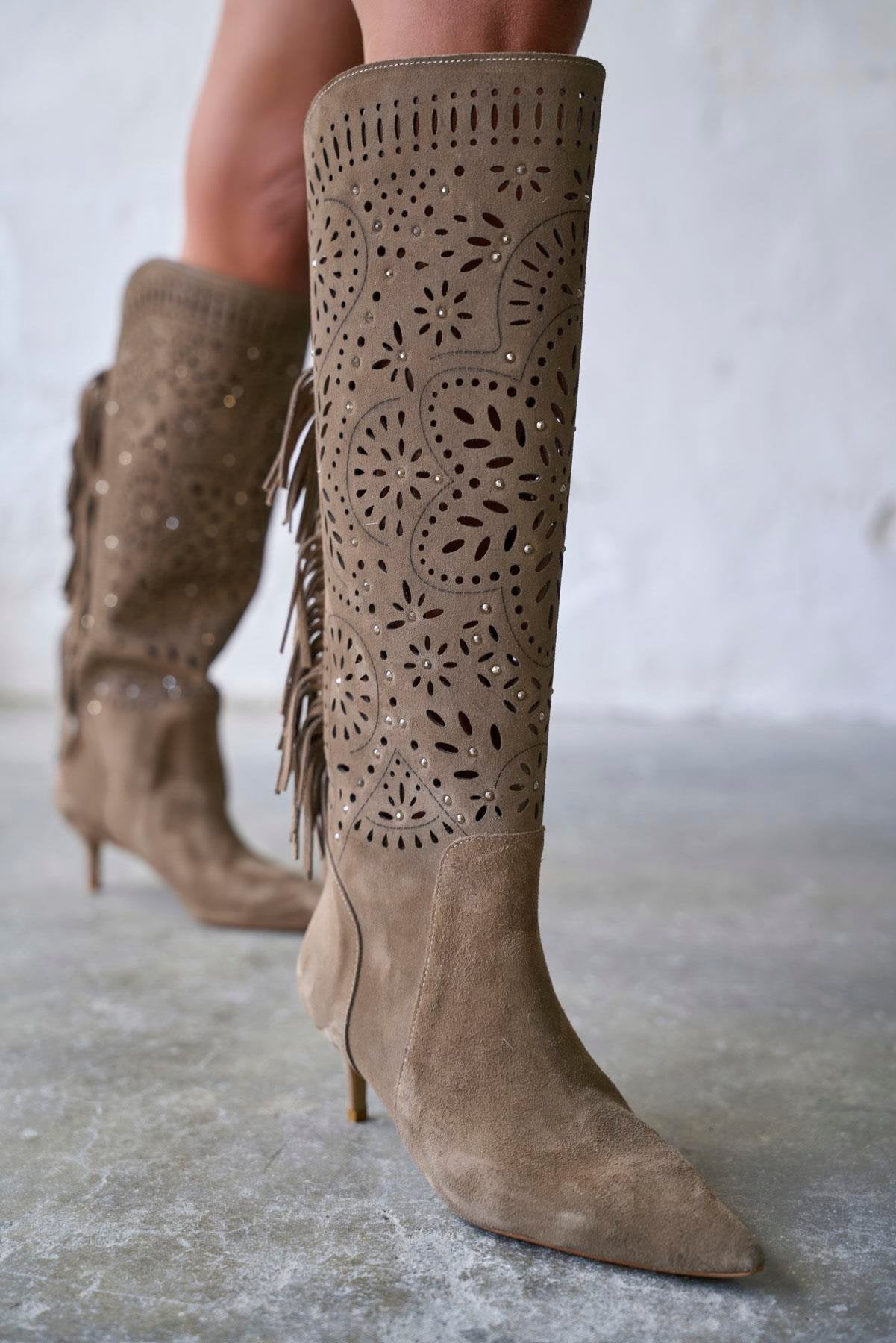 Brien - Kožne Ženske Čizme