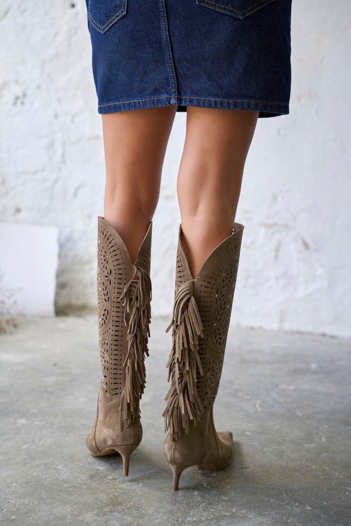 Brien - Kožne Ženske Čizme