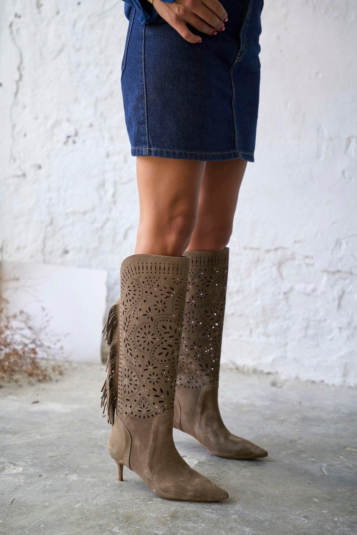 Brien - Kožne Ženske Čizme