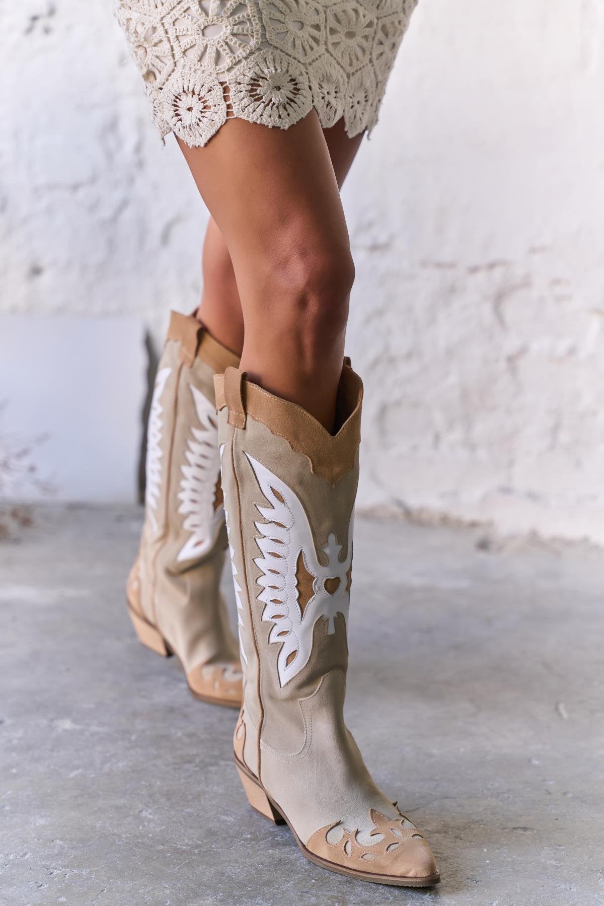 Grimes - Kožne Ženske Čizme