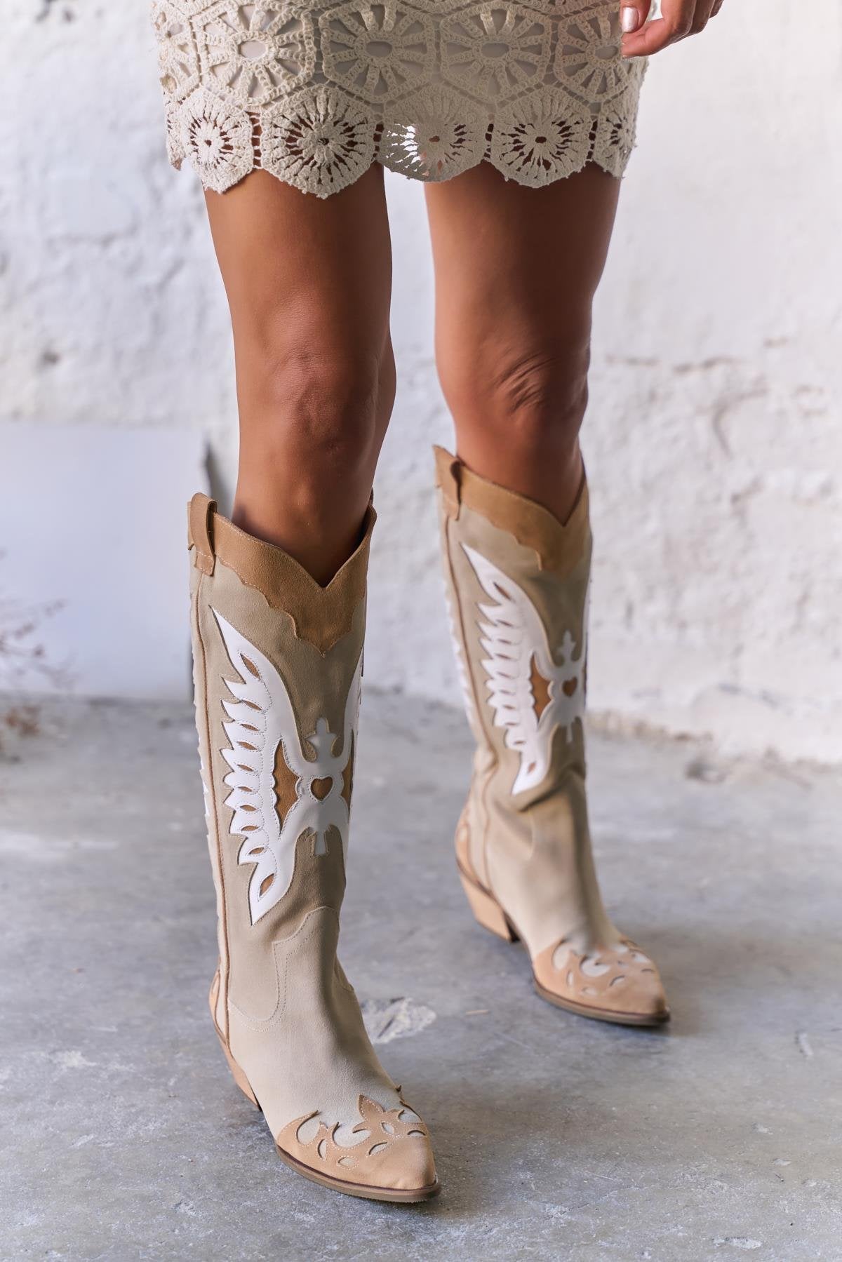 Grimes - Kožne Ženske Čizme