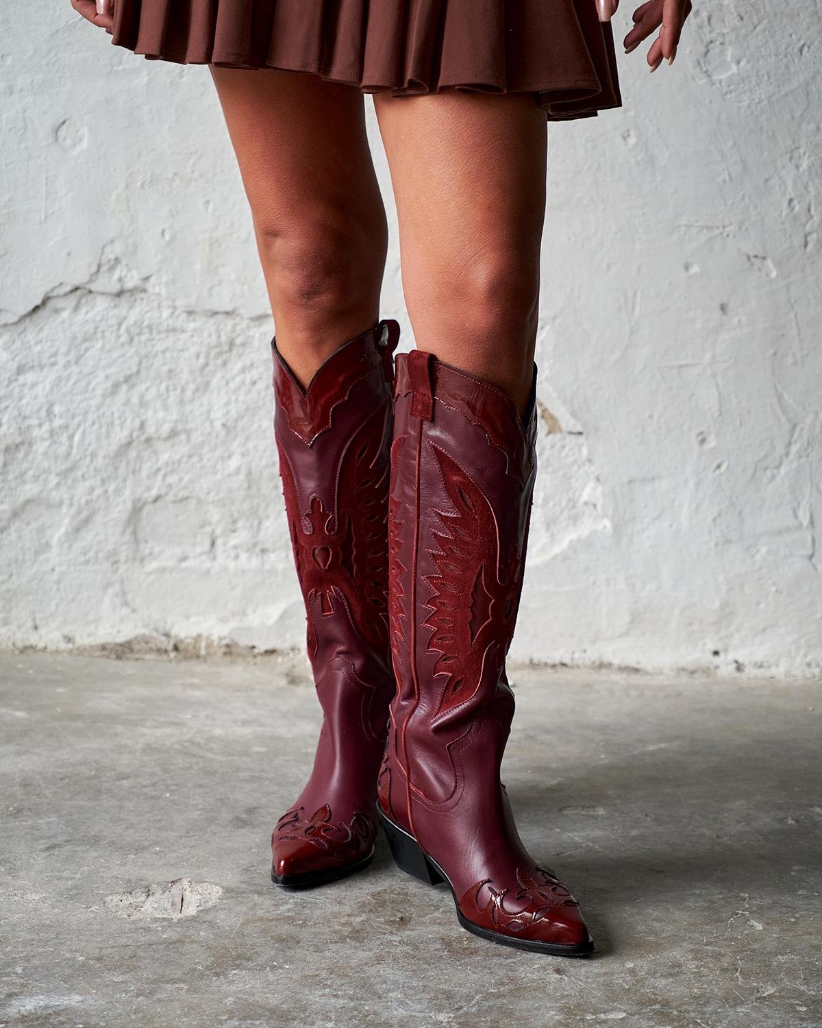 Grimes - Kožne Ženske Čizme