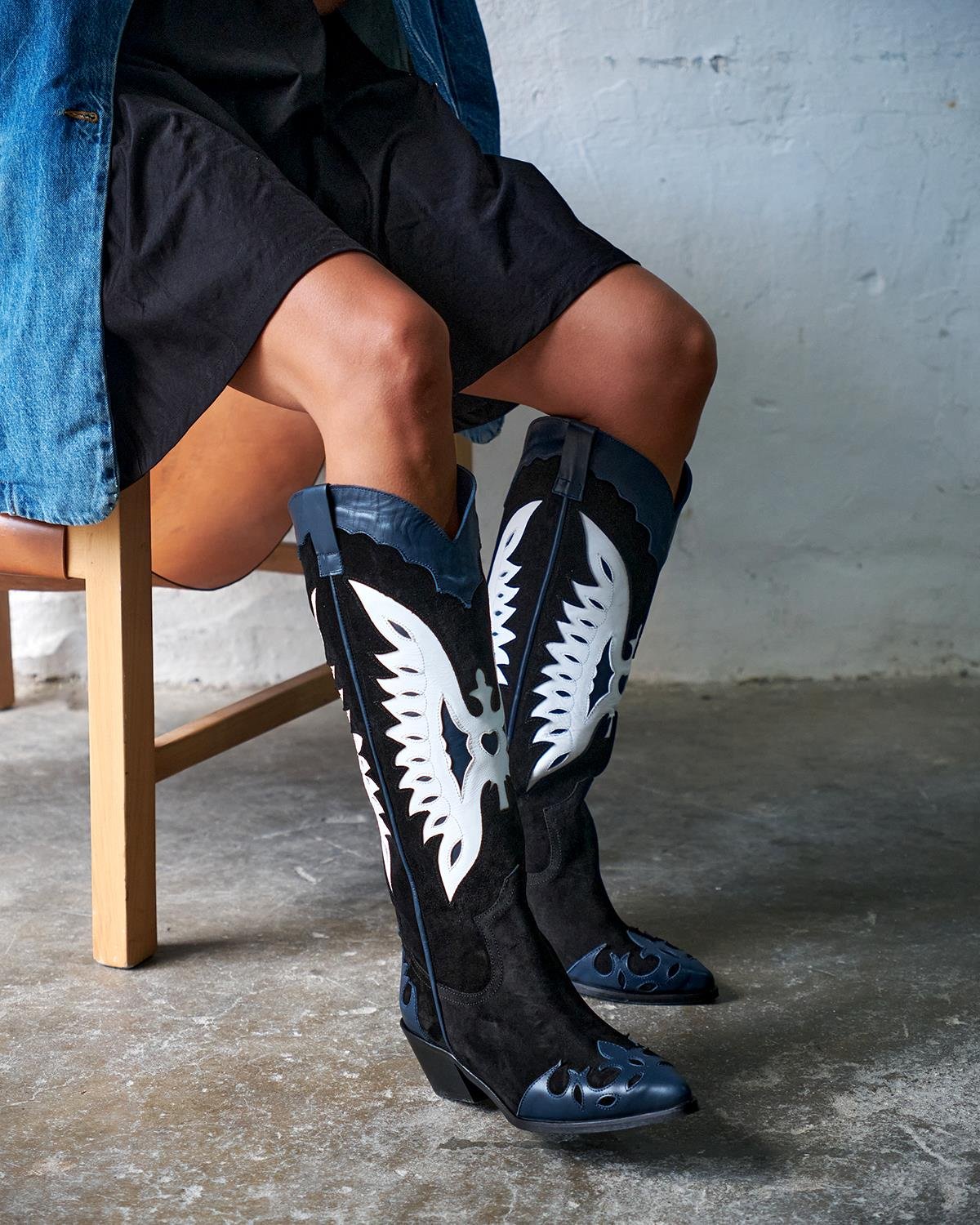 Grimes - Kožne Ženske Čizme