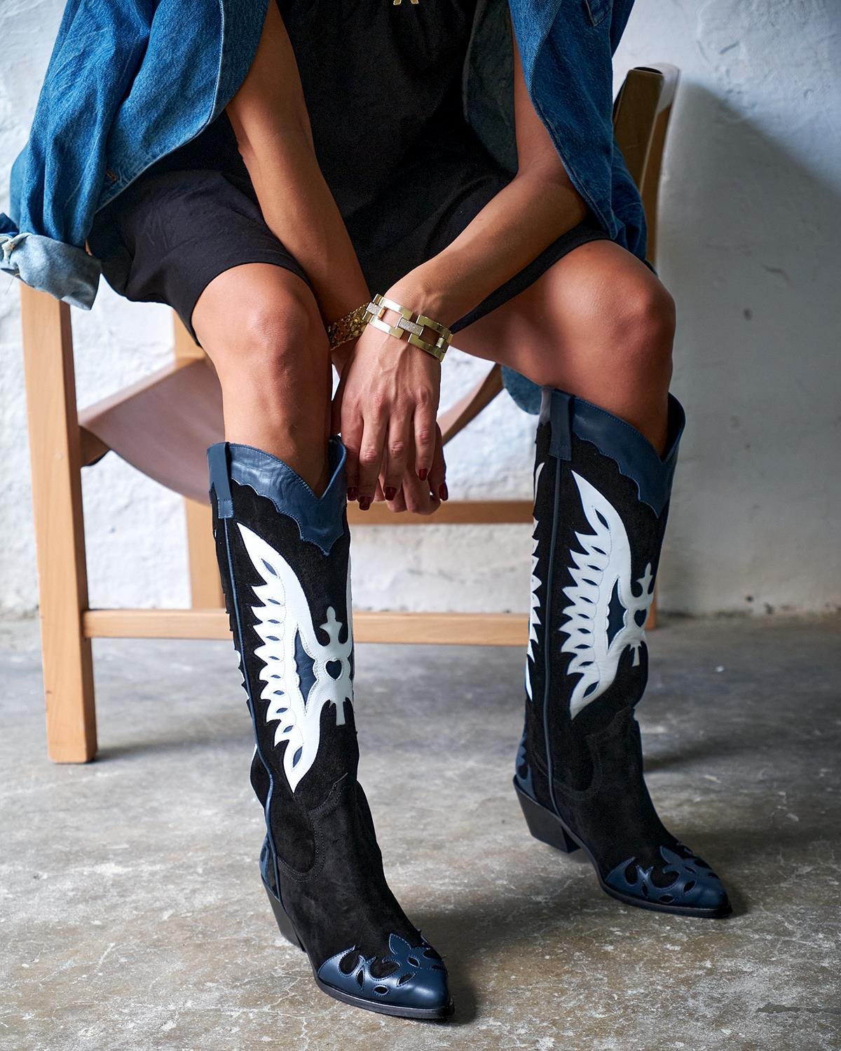 Grimes - Kožne Ženske Čizme