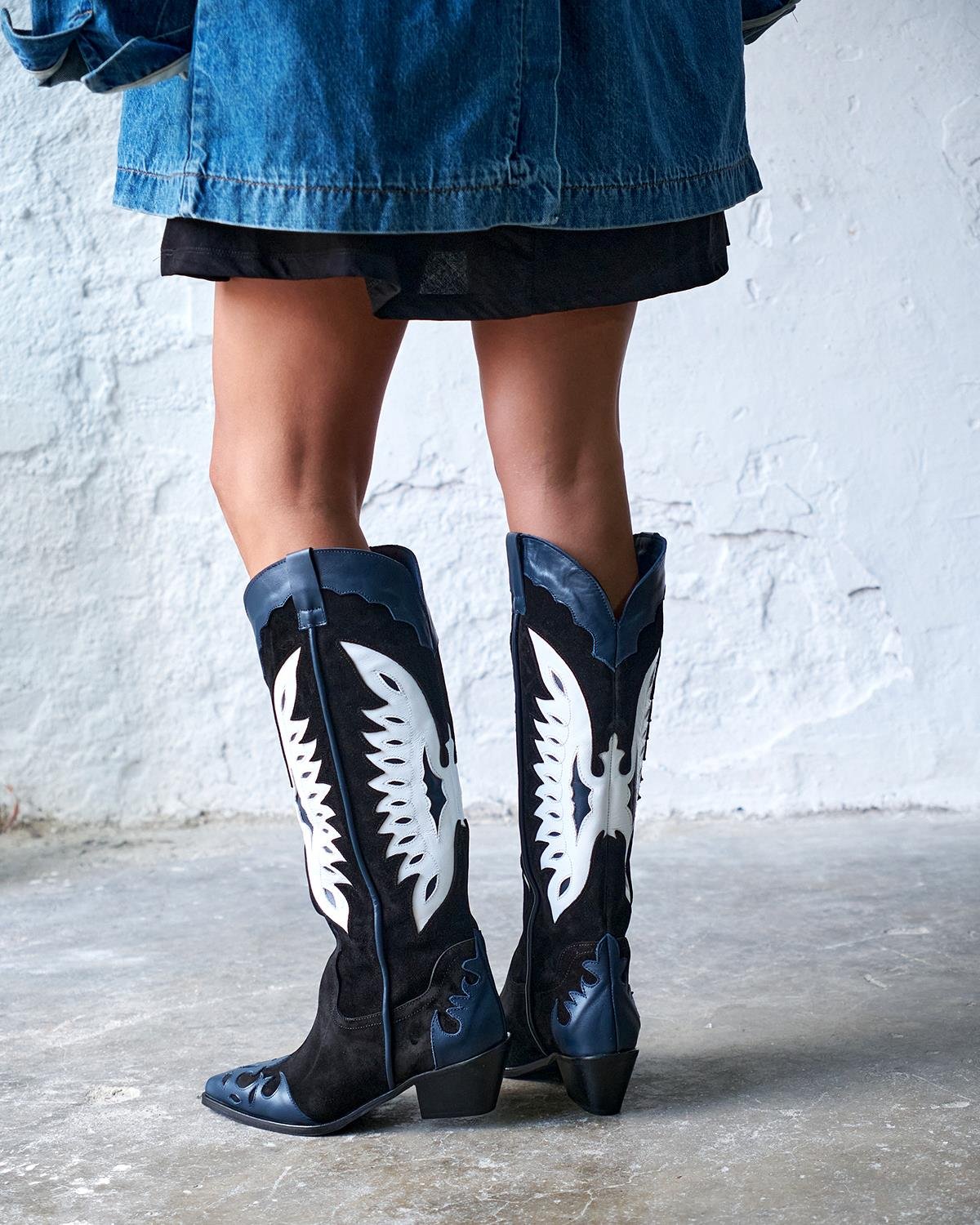 Grimes - Kožne Ženske Čizme