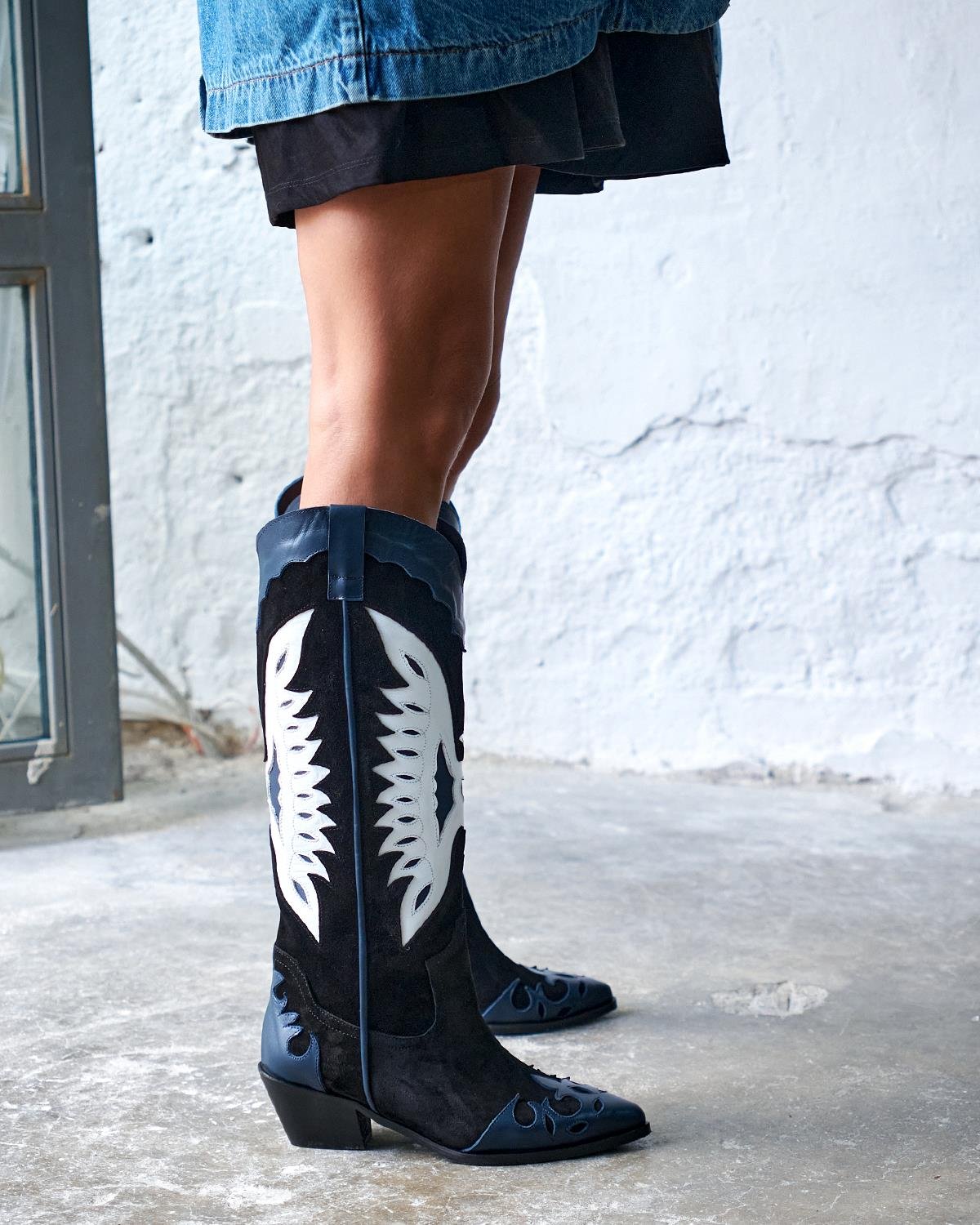 Grimes - Kožne Ženske Čizme