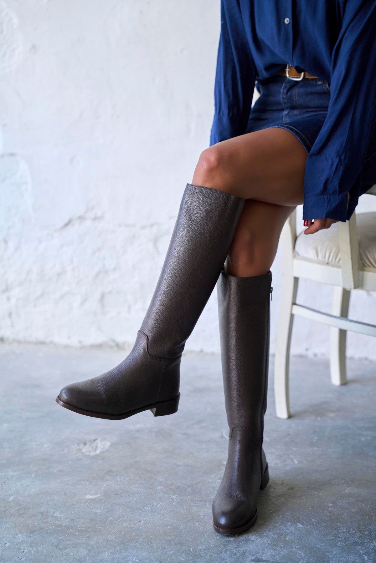 Jenga - Kožne Ženske Čizme