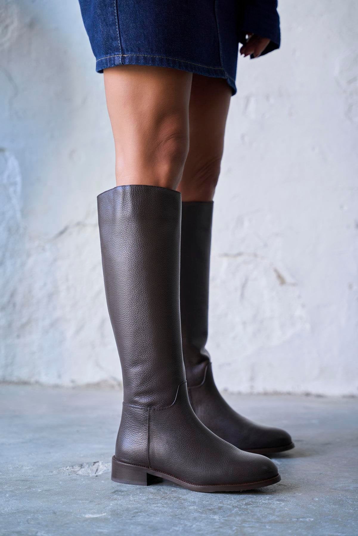 Jenga - Kožne Ženske Čizme