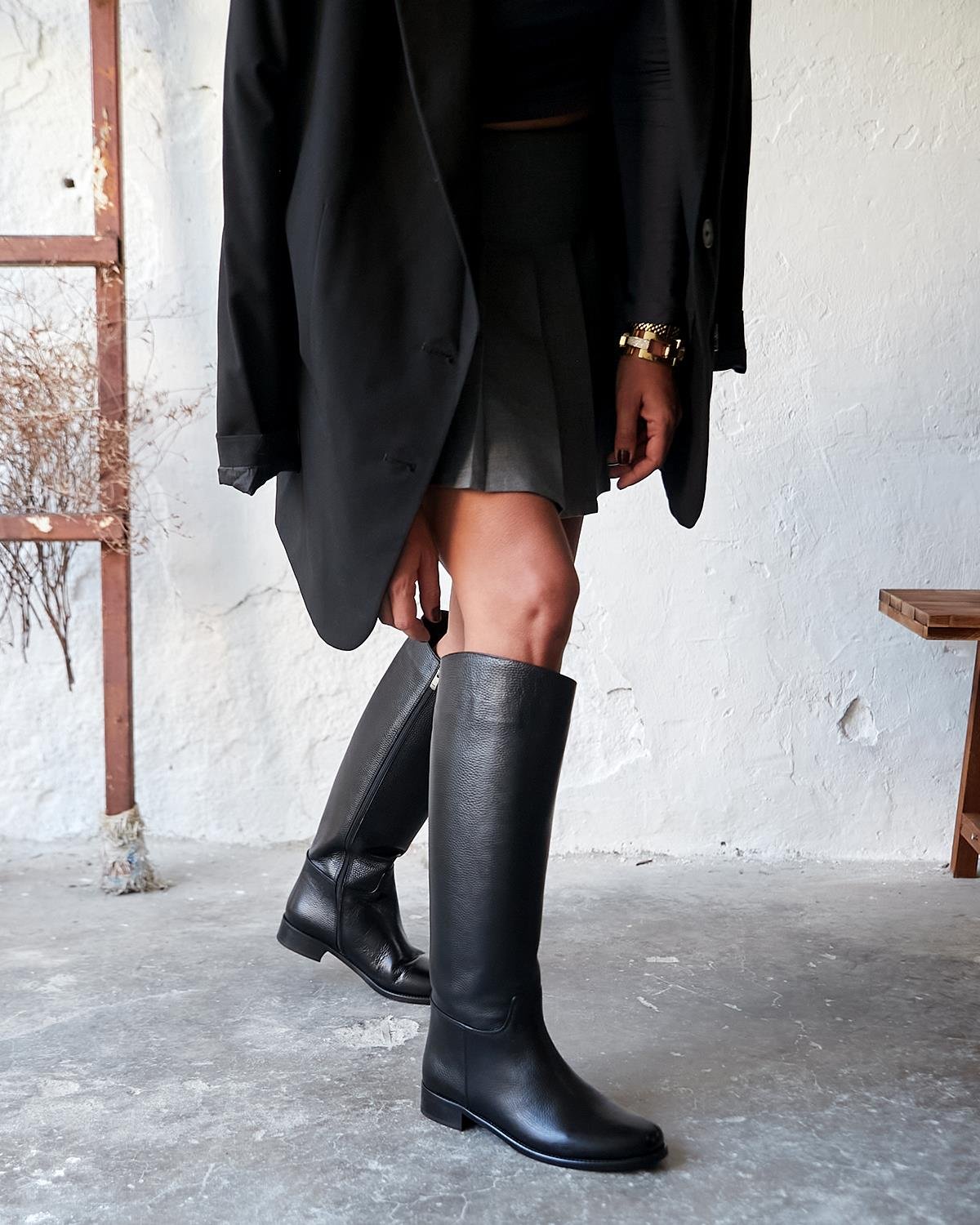 Jenga - Kožne Ženske Čizme