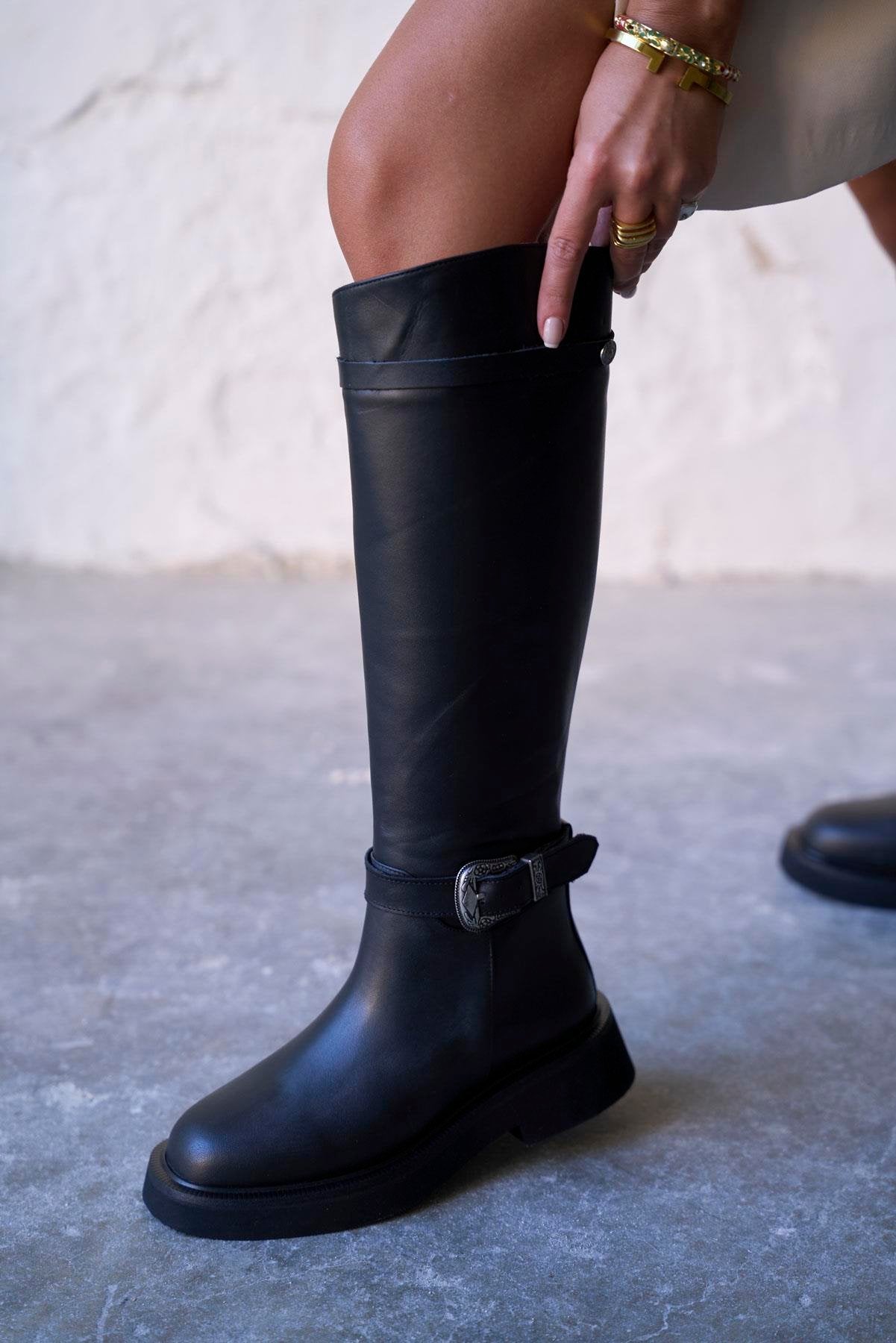 Monx - Kožne Ženske Čizme