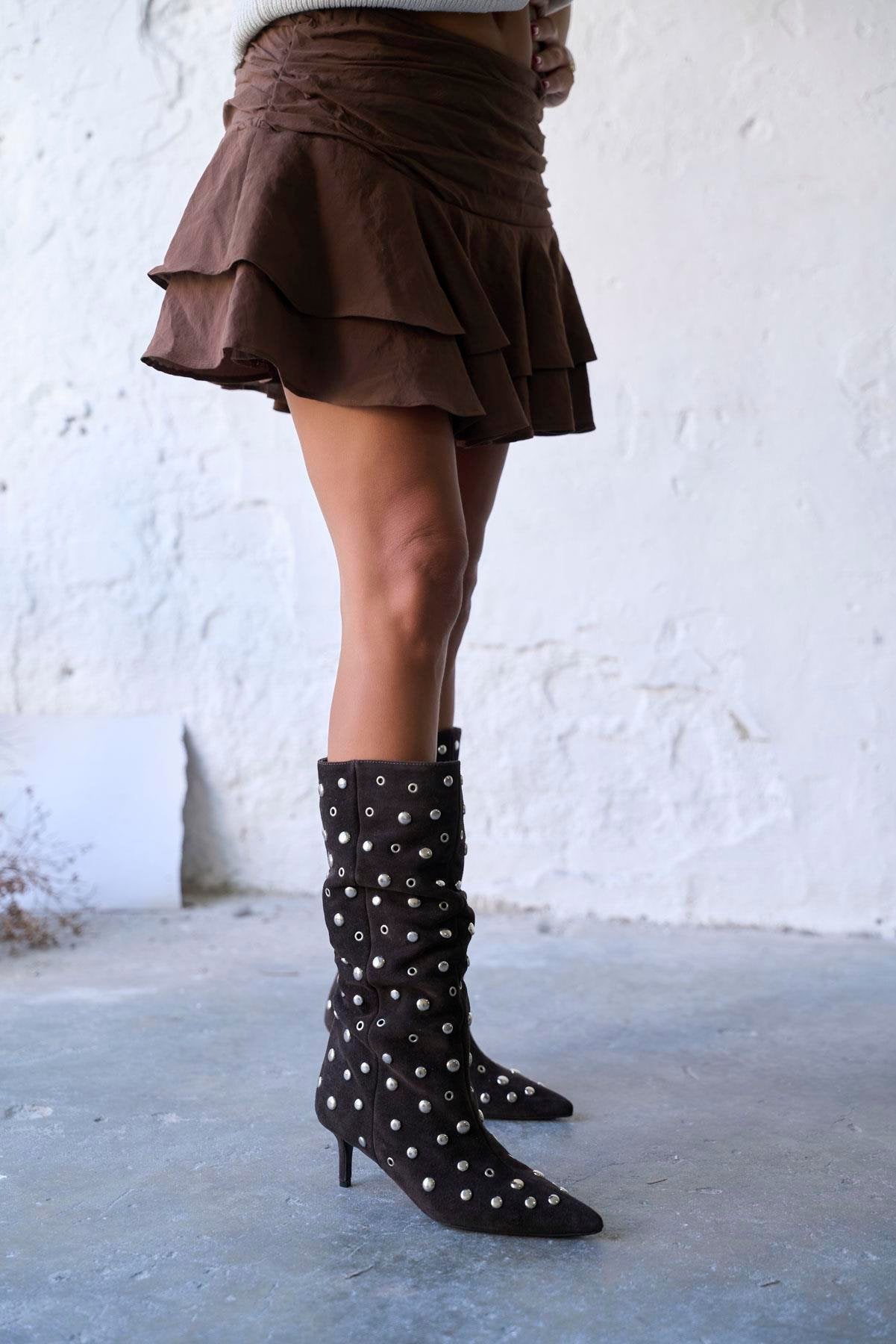 Niang  - Kožne Ženske Čizme