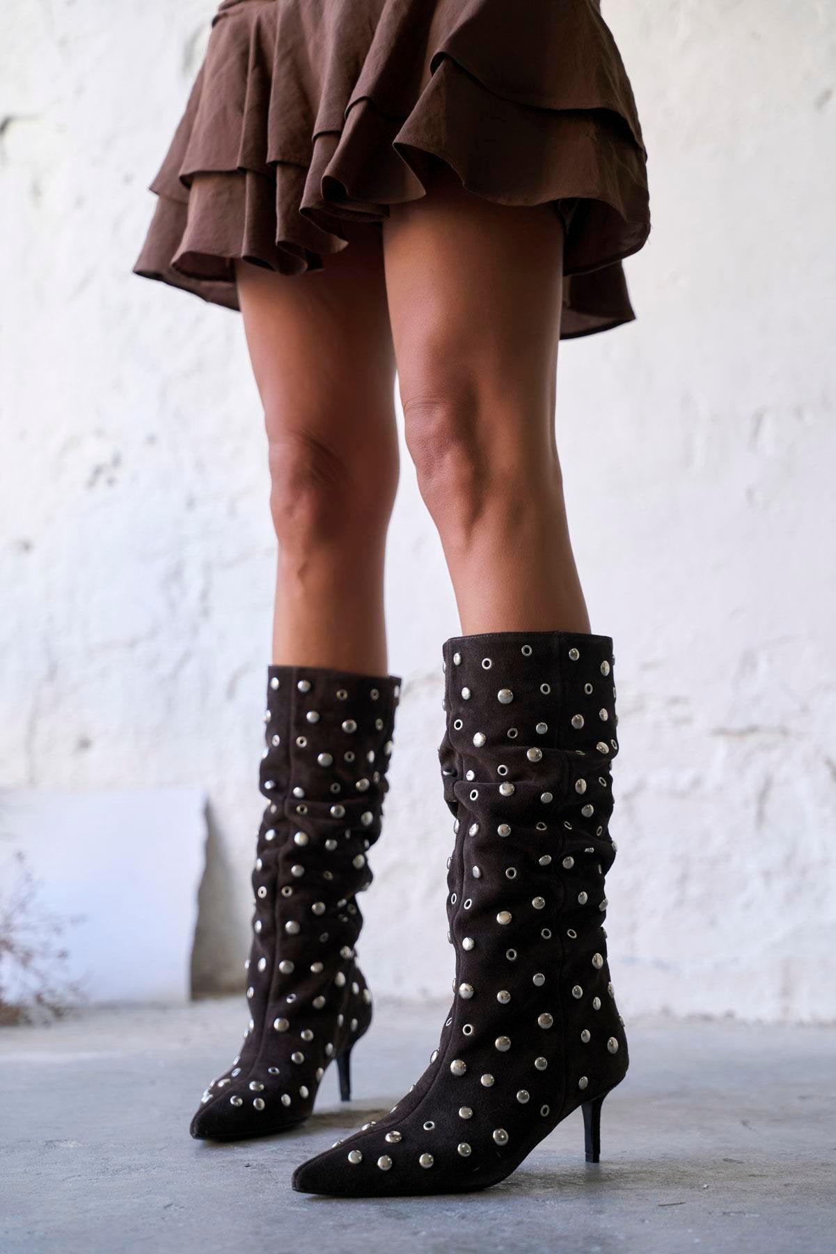 Niang  - Kožne Ženske Čizme