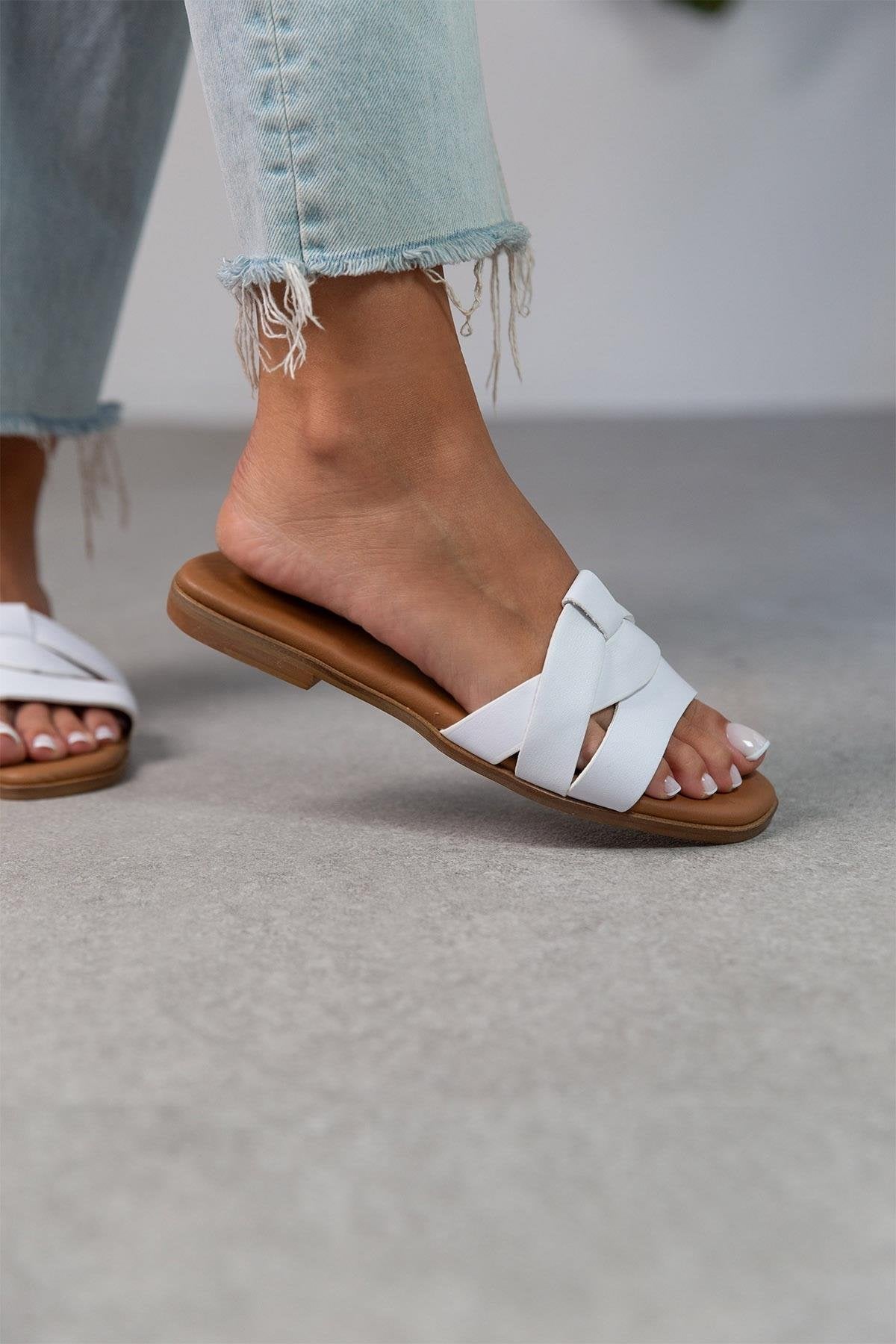 Stella - Ženska Kožne Papuce