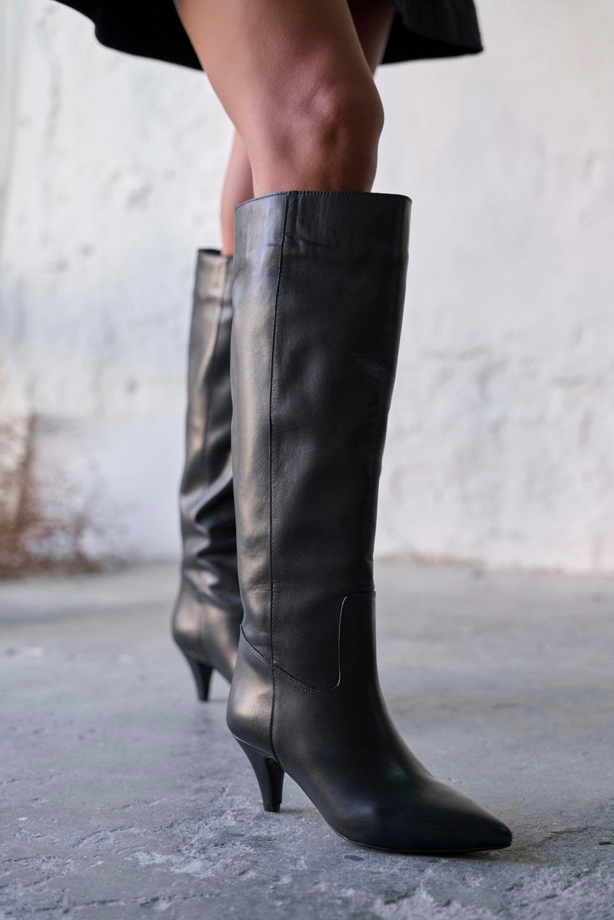 Yonne - Kožne Ženske Čizme